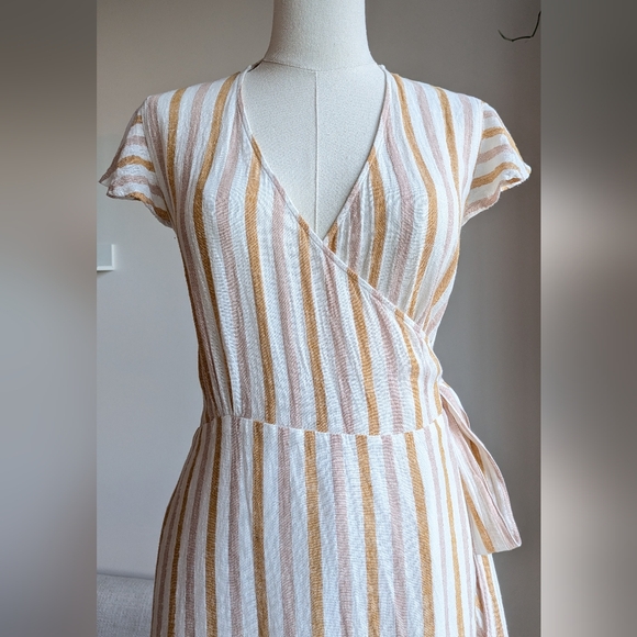 RAILS Brigitte-Pip Amber Striped Wrap Dress - Picture 9 of 10